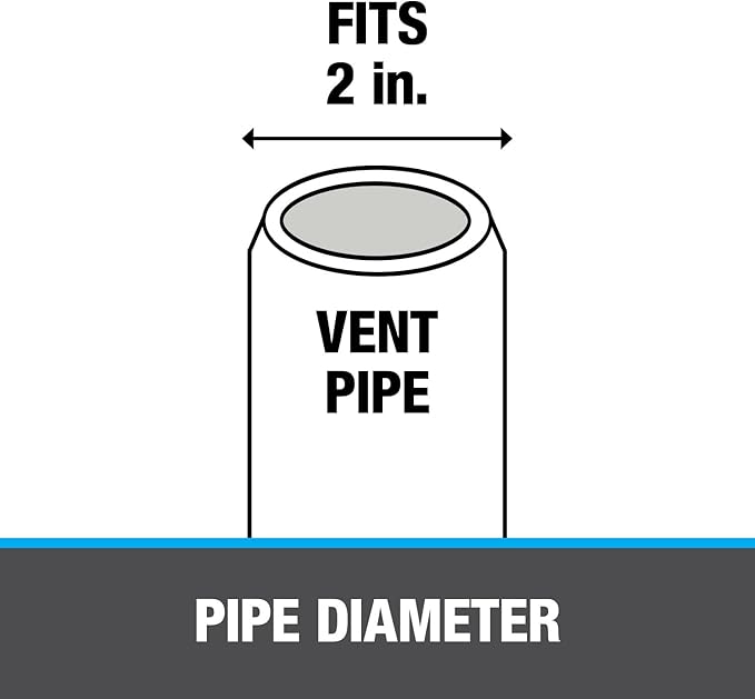 Oatey 14012 Flexible Flashing, 2" pipe diameter , Black