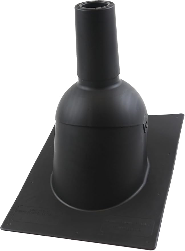 Pipe Boot Repair Flashing Adjustable 1.5 in. I.D. to 3 in. I.D. Vent Pipe in Black