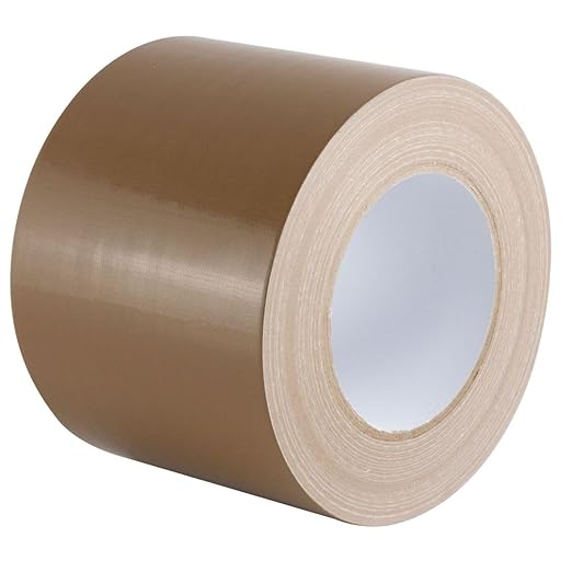 GTSE Wide Duct Tape, Brown, 4 Inches x 55 Yards (164 ft), Heavy Duty, Waterproof Repair Tape for Indoor or Outdoor Use, 24 Rolls