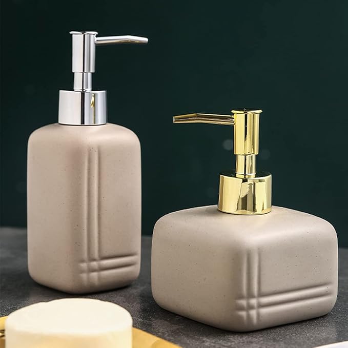 Silver Dispenser Pump for Soap Pump Bottle Resin Mold,Large Jar Bottle Mold Soap and Lotion Replacement Dispenser Pump for Kitchen, Bathroom Home Decor