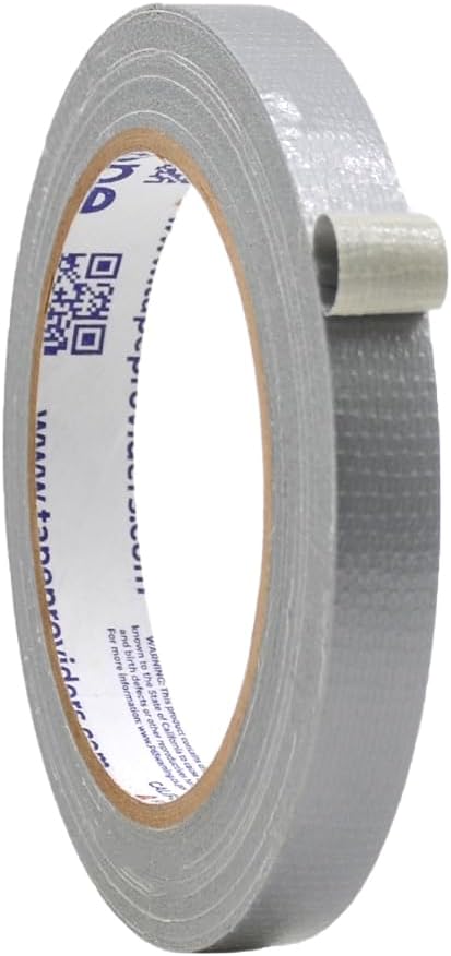 WOD DTC10 Advanced Strength Industrial Grade Silver (Gray) Duct Tape, 1/4 inch x 60 ft. Waterproof, UV Resistant For Crafts & Home Improvement