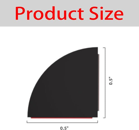 Flexible Quarter Round Molding, Mini Peel and Stick Rubber Trim Moulding(118Inch)