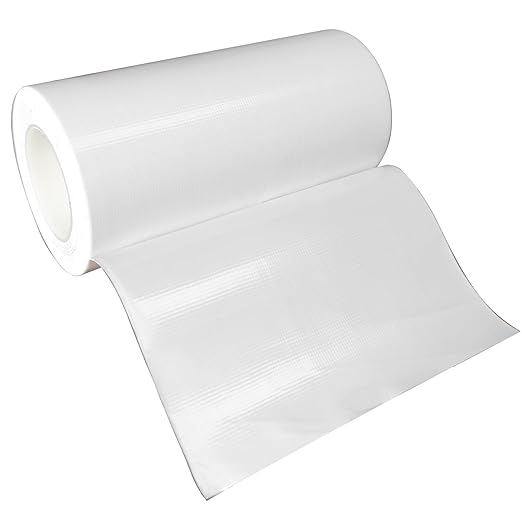 Tikfoam RV Awning Repair Tape for Tarp, Boat Covers,Tent, Sail Tape, Duct, Tear Repair Patch Kit, Waterproof, 5 Inch Wide 30FT Long, Reinforced White