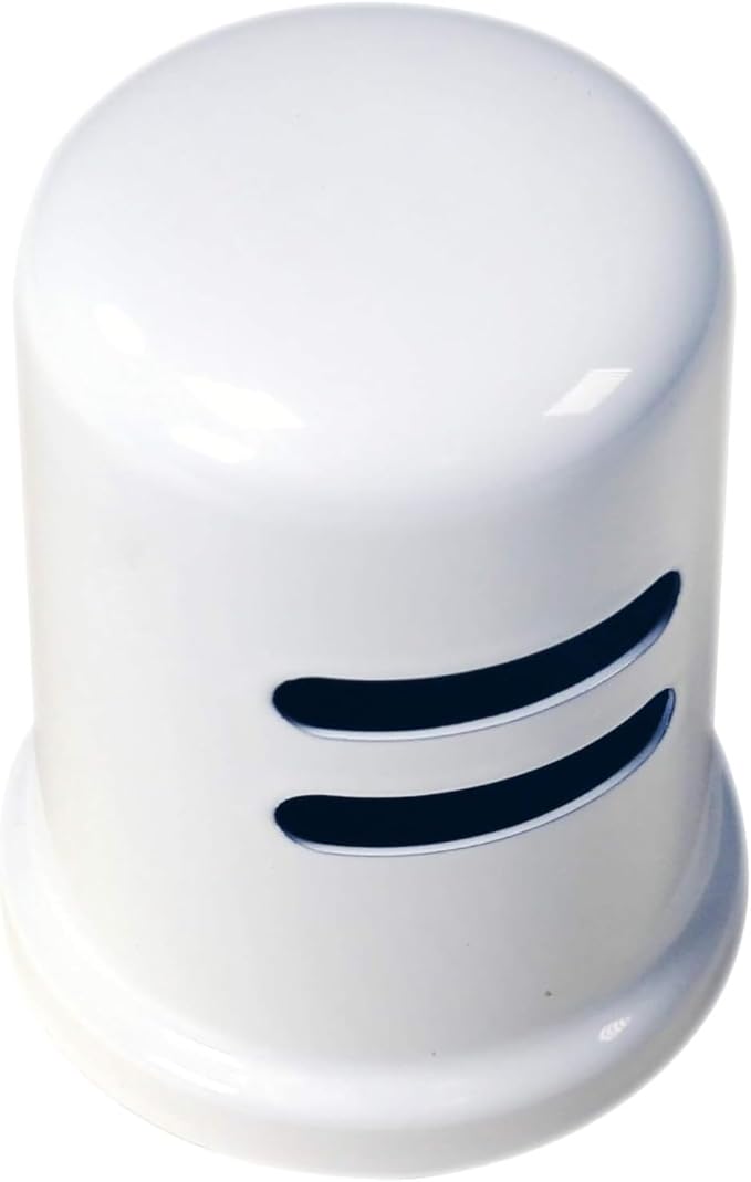 Westbrass A200-1-50 1-3/4" x 2-3/4" Solid Brass Air Gap Cap Kit, Skirted, Powder Coat White