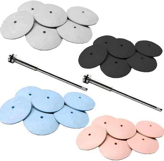 Silicone Polishing Wheel Knife Edge Wheel Assortment 26 Piece Polishers Germany