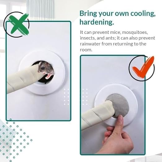Waterproof Sealant Mastic, 2024 New Seal, Waterproof Repair Sealing Clay, Quick Wall Mending Mud for Drain Connection, for Holes and Gaps Wall Filler (12)