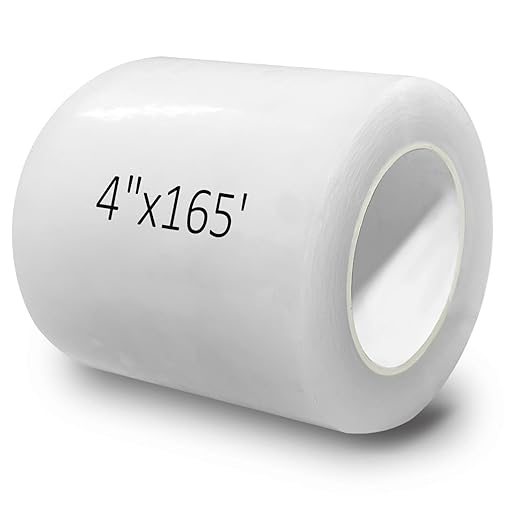 Greenhouse Repair Tape, 6 mil 4" x 165' Greenhouse Tape, Heavy Duty UV Resistant Clear Greenhouse Sheeting Coverings Film Tape for Seaming and Sealing (4" x 165')