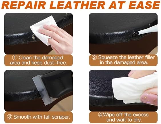 12 Colors Leather Repair Kit - for Furniture Car Seats Couches Sofa Shoes Boat, Leather Dye Restore Scratches Tears Holes, Purses Jacket Leather Paint, Vinyl Repair Kit Bonded Leather Genuine Italian…
