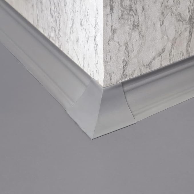 InstaTrim Outside Corners - 10 Gray 3/4" Wide Caulk Strip Outside Corner Pieces - Trim for Outside Corners - Paintable