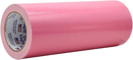 WOD DTC10 Advanced Strength Industrial Grade Pink Duct Tape, 12 inch x 60 ft. Waterproof, UV Resistant For Crafts & Home Improvement