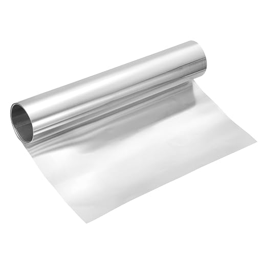 uxcell Aluminum Flashing Roll, 12in x 3.3ft Metal Roof Panels 0.2mm Waterproof Aluminum Sheet Roll for House Repair, Roof Flashing, Sealing Windows Doors, DIY Projects