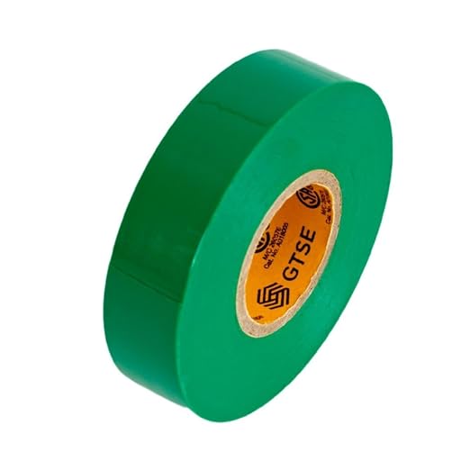 GTSE Green Electrical Tape, 120 Rolls Bulk Box – Waterproof, Industrial Grade Vinyl, 3/4 in x 66ft– Strong Self-Adhesive PVC Electric Tape for Wire Insulation, 7 Mil, 600V – UL/CSA Listed