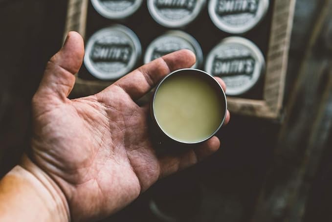 Smith’s All Natural Leather Balm – 2 oz Tin | Handmade in Maine | All-Natural Beeswax, Cocoa Butter & Almond Oil Leather Conditioner | Safe, Non-Toxic Care for Boots, Bags, and Furniture