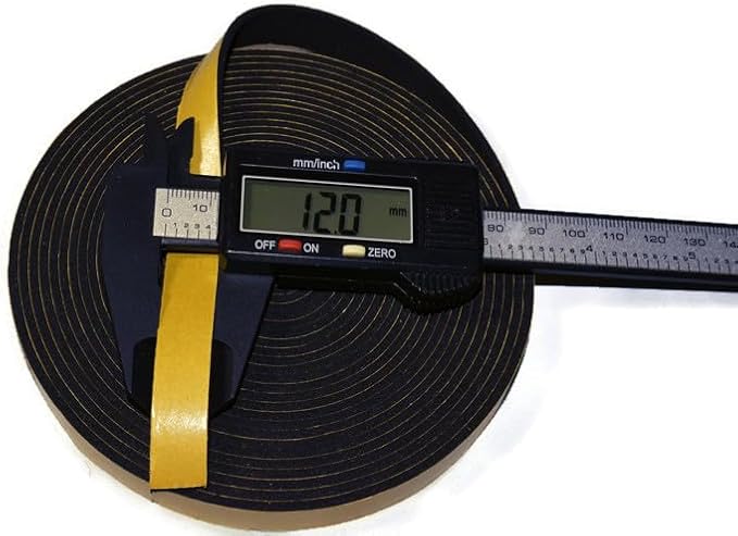 ACCORDION BELLOWS REPAIR SEAL TAPE ROLL ITALIAN MADE SELF ADHESIVE 16 FEET ROLL SIZE: (12MM WIDE X 2MM THICKNESS)