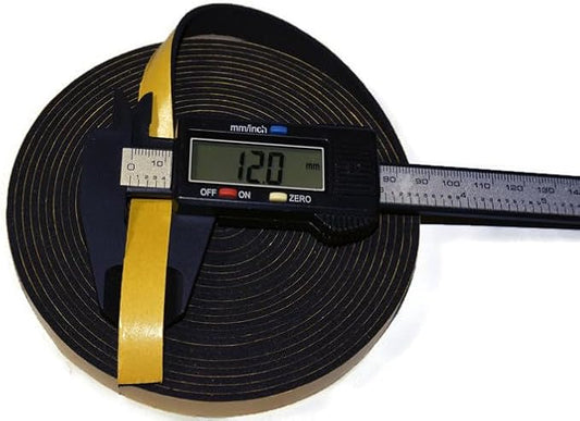 ACCORDION BELLOWS REPAIR SEAL TAPE ROLL ITALIAN MADE SELF ADHESIVE 16 FEET ROLL SIZE: (12MM WIDE X 2MM THICKNESS)