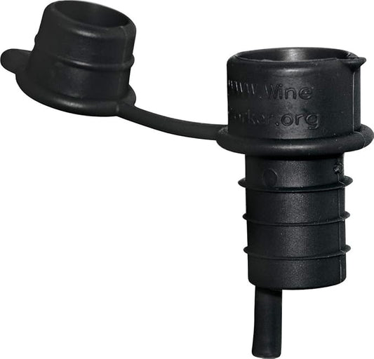 Haley's Corker Black 5-in-1 Wine Aerator, Stopper, Pourer, Filter and Re-Corker, 4-Pack
