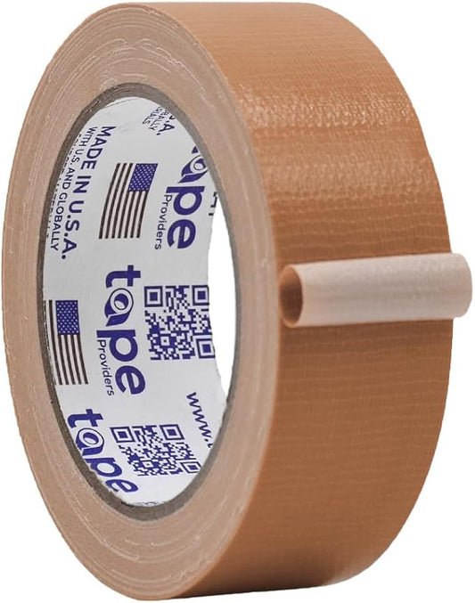 WOD DTC10 Advanced Strength Industrial Grade Tan (Beige) Duct Tape, 1.5 inch x 60 ft. Waterproof, UV Resistant For Crafts & Home Improvement