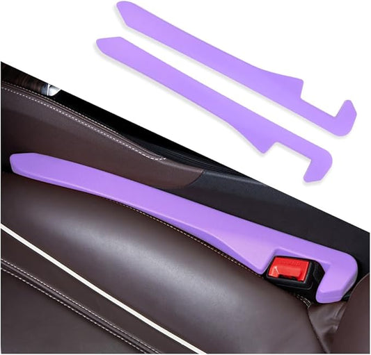 IHOTDER 2PCS Car Seat Gap Filler,Super Flexible Car Side Seat Gap Filler CCar interior Accessories,Universal Car Organizer Between Seats for Tightly Filling Seat Gaps (Purple/2PCS)…