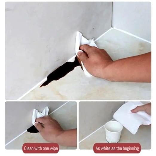 XIRUJNFD 15.9 Oz Multifunctional Waterproof White Caulk with Scraper, Plastic Steel Repair Adhesive for Kitchen Bathroom, Stronger Adhesion Sealant for Window Toilet Sink, Quick-Drying (3 Sets)