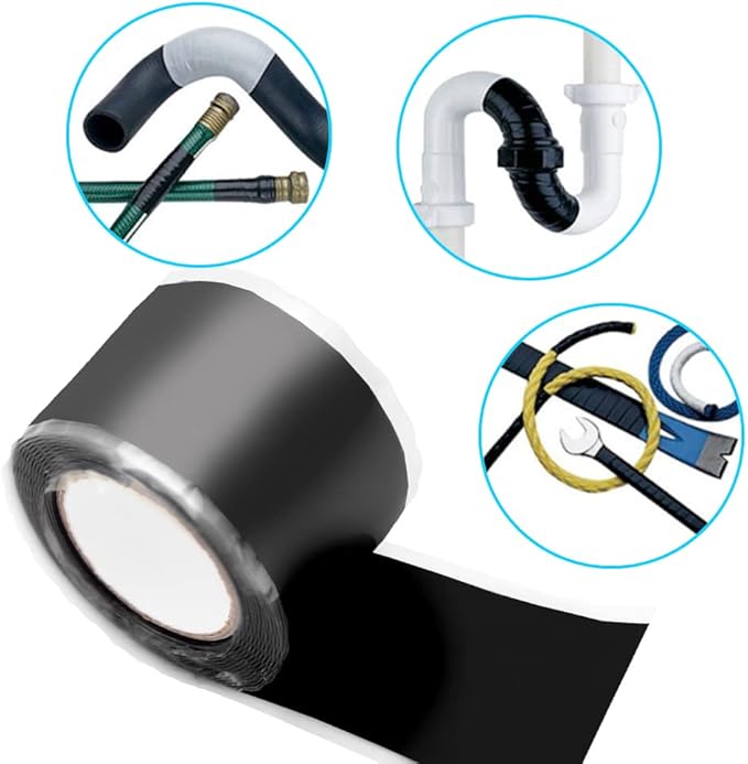 Pipe Repair Tape Stop Water Leak Burst Plumber Tap Waterproof BondingTape Tools Self Amalgamating,Yellow
