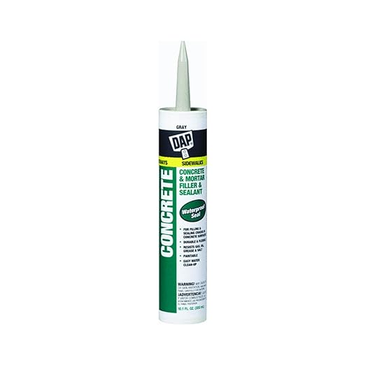 DAP Concrete and Mortar Filler and Sealant, Gray, 10.1 Oz (7079818096) (Pack of 12)