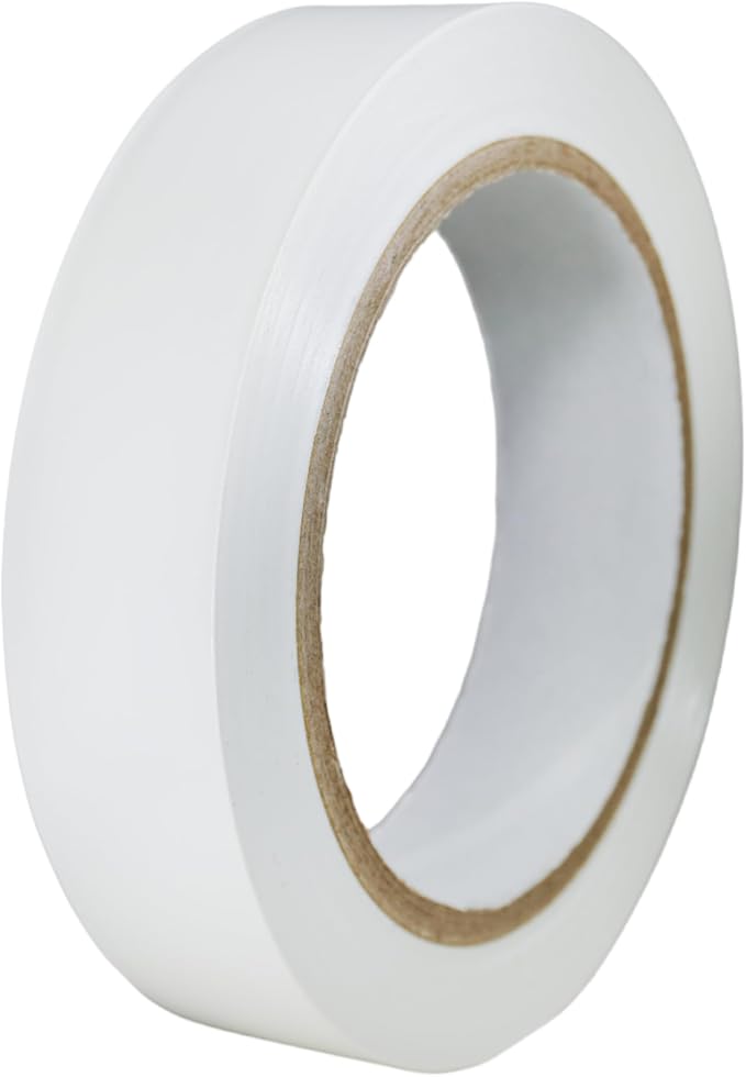 GGR SUPPLIES T.R.U. CVT-536 White Vinyl Pinstriping Dance Floor Tape: 1 in. Wide x 36 yds. Several Colors