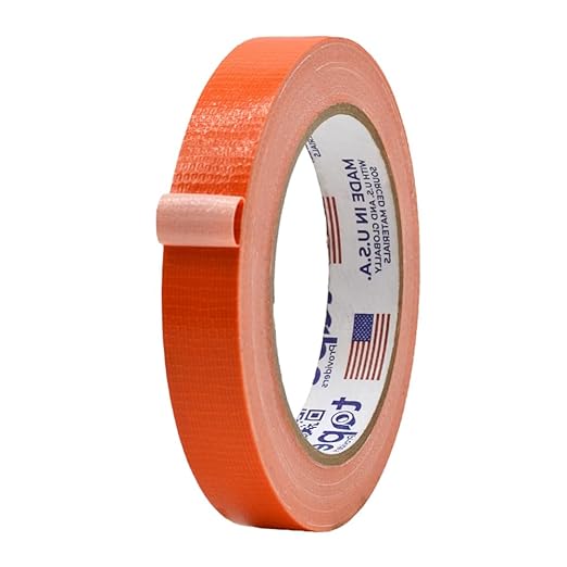 MAT Duct Tape Racing Orange Industrial Grade, 3/4 inch x 60 ft. Waterproof, UV Resistant for Crafts, Home Improvement, Repairs, & Projects