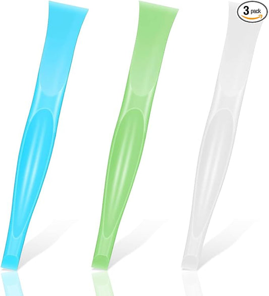 ZIMISI 2 In 1 Plastic Scraper Tool, No-Scratch Small Scraper Cleaning Tool, Multipurpose Sticker Remover Tool for Tight Spaces, Stiff Crevice Scrapers for Removing Paint, Labels, Car Detailing