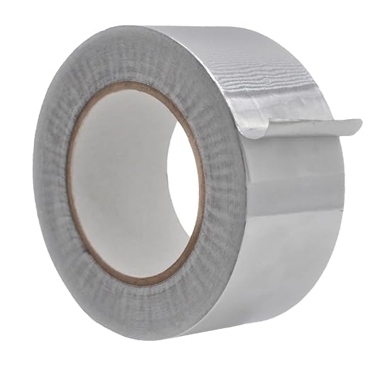 WOD Aluminum Foil Tape - 2.5 inch x 50 yds. (20-Pack) Heat Shield Reflective Sealant Tape - Ideal for HVAC, Duct, Pipe, and Metal Insulation and Repair. Low and High Temperature Resistant AFTR28