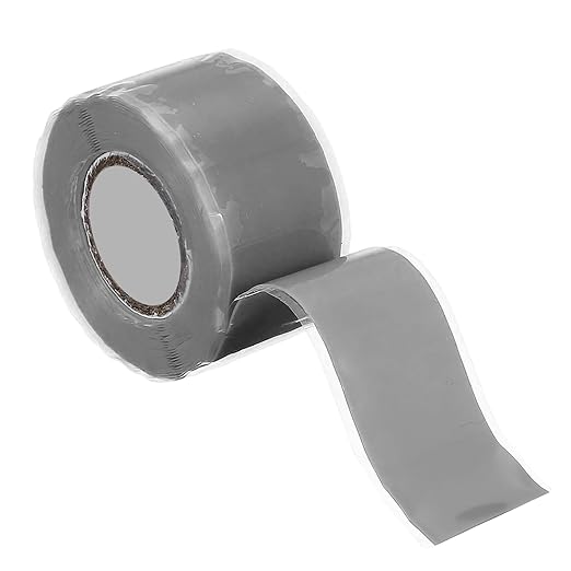 uxcell Self Fusing Silicone Tape, 1" x 10ft Waterproof Water Leak Sealing Tape for Plumbing Pipe Hose Repair Handles, Grey