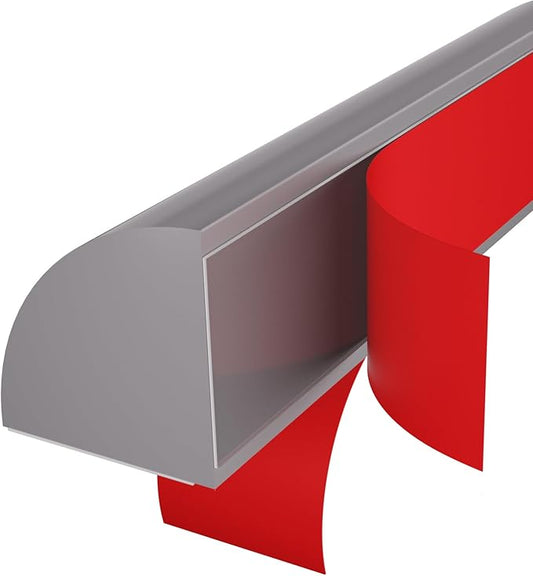 Flexible Quarter Round Molding, Mini Peel and Stick Rubber Trim Moulding(98Inch)