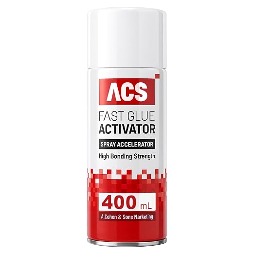 ACS Fast Glue Activator Spray, High Bonding Strength, 400ml