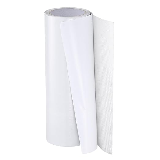PATIKIL Awning Repair Tape 12" x 26ft Waterproof Canvas Tape High Adhesive Tear Repair Patch Kit for PVC Tarpaulin Tent Awning Fabric RV Sail Boat Cover, White