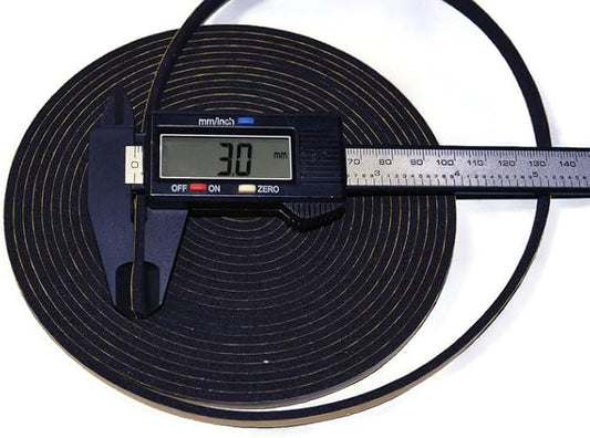 ACCORDION BELLOWS REPAIR SEAL TAPE ROLL ITALIAN MADE SELF ADHESIVE 16 FEET ROLL SIZE: (5MM WIDE x 3MM THICKNESS)