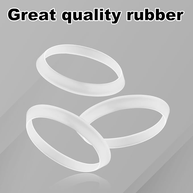 10pcs Cone Seal Rings, Rubber Waste Pipe Seal Ring Sink Drain Cone Gasket for 1 1/2 Inch Drain Pipe 38mm Inner Diameter 43mm Outer Diameter (White)