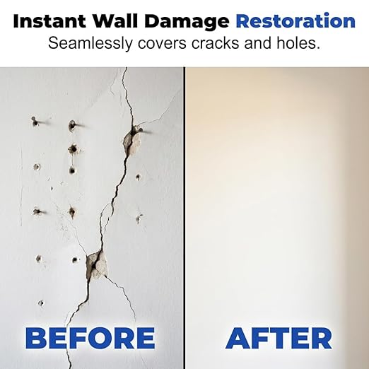 Drywall Mending Agent Kit, Quick Drying Wall Repair Paste with Scraper, Easy DIY Wall Hole Crack Dent Filler for Household Surface Restoration (1pcs)