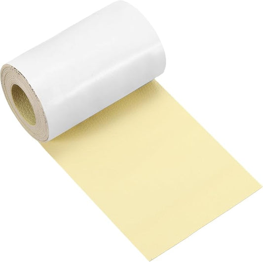 MECCANIXITY Leather Repair Patch 3"x60" Self-Adhesive Leather Vinyl Repair Tape Kit for Furniture Couches Sofa Chair Car Boat Seats Jackets, Beige