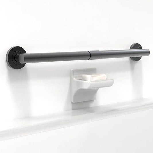 ADA Compliant Grab Bar,500lbs Weight Support for Bath Safety (24 inch, Matte Black)