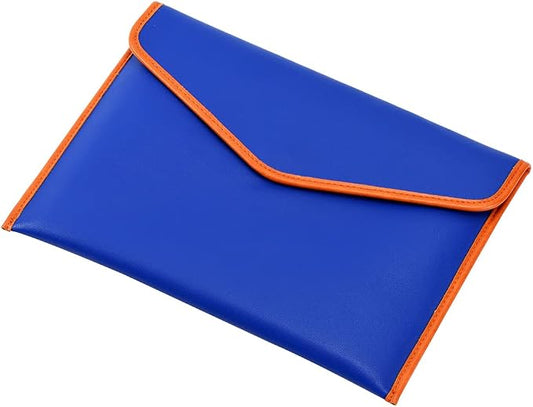 13-13.3" Documents Certificate Laptop Sleeve Case Office File Folder Business Clutch Envelope Bag (Gem Blue)