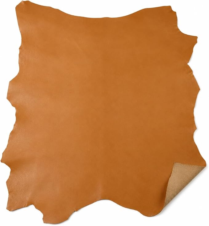 Reed Leather Hides - Cow Skins (8 inches X 11 Inches, Light Brown) | Arts and Crafts