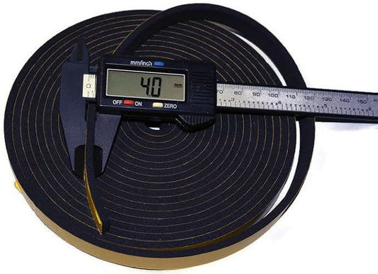 ACCORDION BELLOWS REPAIR SEAL TAPE ROLL ITALIAN MADE SELF ADHESIVE 16 FEET ROLL SIZE: (10MM WIDE X 4MM THICKNESS)