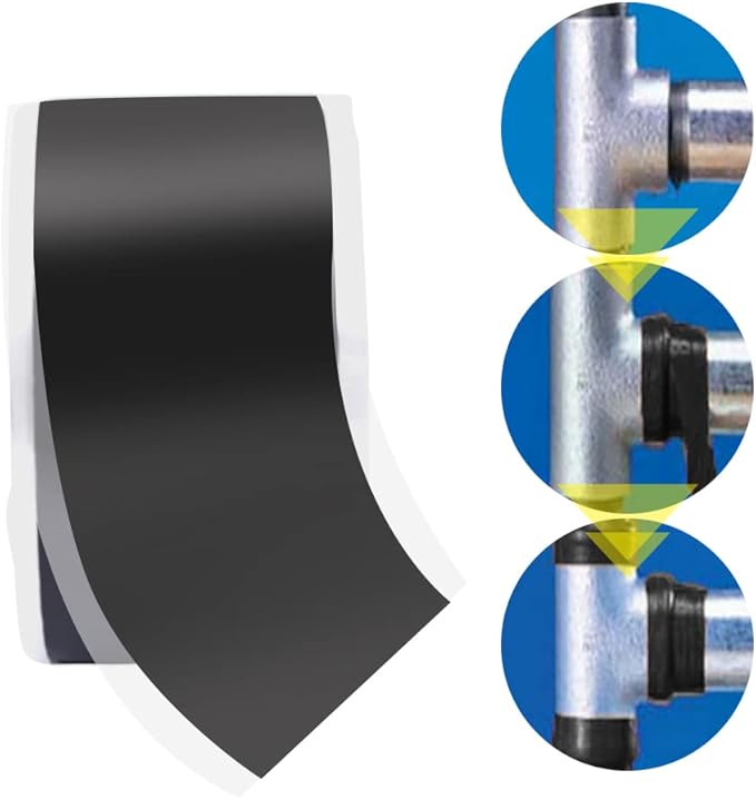 Pipe Repair Tape Stop Water Leak Burst Plumber Tap Waterproof BondingTape Tools Self Amalgamating,Black
