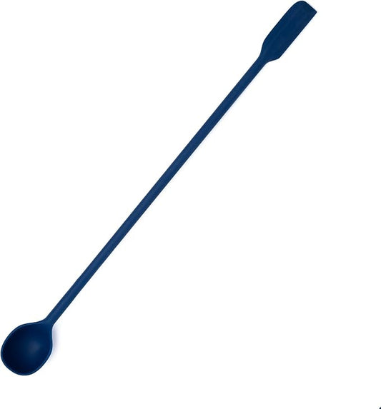 Fox Run Silicone Jar Scraper, Dual Sided With Tiny Spatula and Spoon, 11"