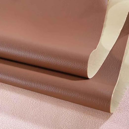 Leather Repair Patch Tape Kit, Self Adhesive Leather Repair for Furniture, Couch, Sofa, Car Seats,Office Chair,Vinyl Repair Kit (Dark Brown Plus,19x19 inches)