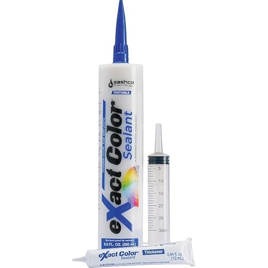 Sashco - 12010 Exact Color Custom Colored Caulk - DIY Kit (9.5-Ounce, Single Pack)