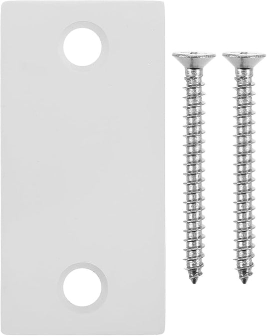 Angoily Door Repair Plate 2.24X1.10 Inch Stainless Steel Door Hole Repair Gasket Edge Gap Filler for Deadbolt Strike Plate and Interior Door Hardware Replacement