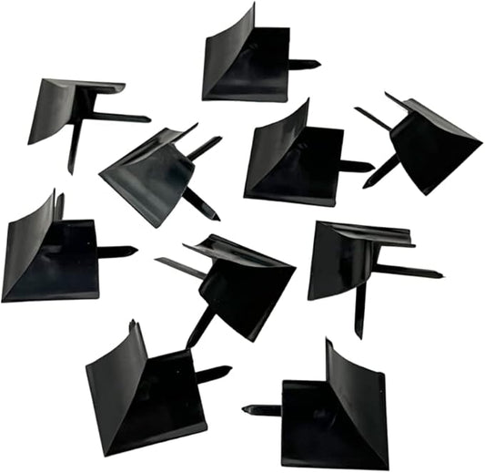 InstaTrim Outside Corners - 10 Black 3/4" Wide Caulk Strip Outside Corner Pieces - Trim for Outside Corners - Paintable