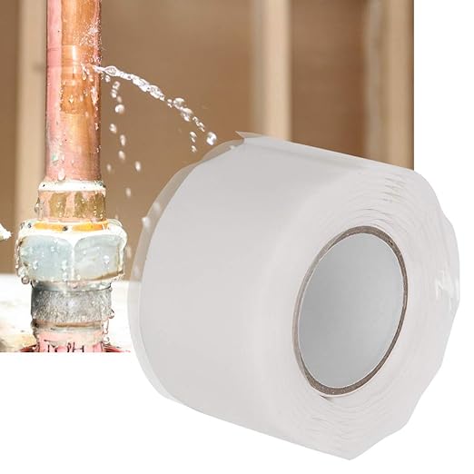 Pipe Repair Tape, Strong Adhesion, Universal Compatibility, for Home Plumbing, Emergency Fixes, Leak and Crack Sealant (White)