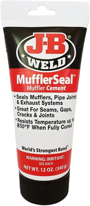 J-B Weld MufflerSeal Muffler Cement Plastic Tube 12 oz.,Model Number: 37912,(Pack of 6)