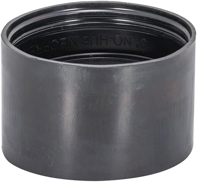 Eastman 3 Inch No-Hub Coupling with Stainless Steel Clamps, 43405